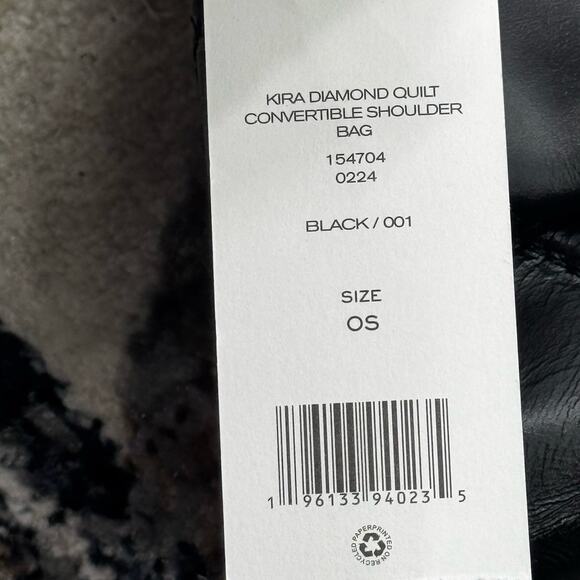 Tory Burch Kira Diamond Quilt Pave Concertible Shoulder Dust Bag OS NWT - Picture 8 of 12